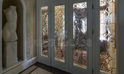 Stained glass in a classic interior