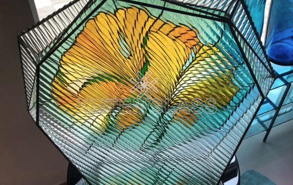 Stained glass sculptures