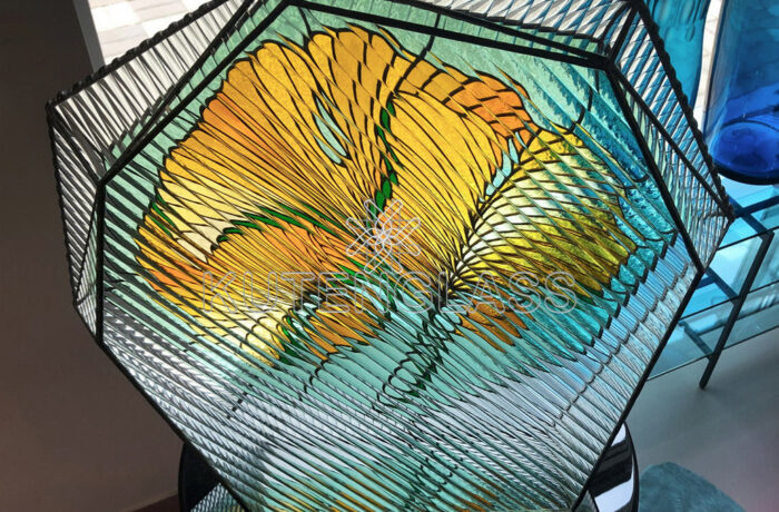 Stained glass sculptures