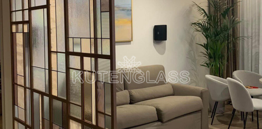 Stained glass partition