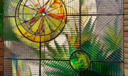 Stained glass sculpture Equinox