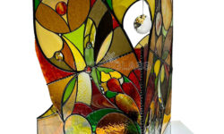 Stained glass sculpture YARYLO