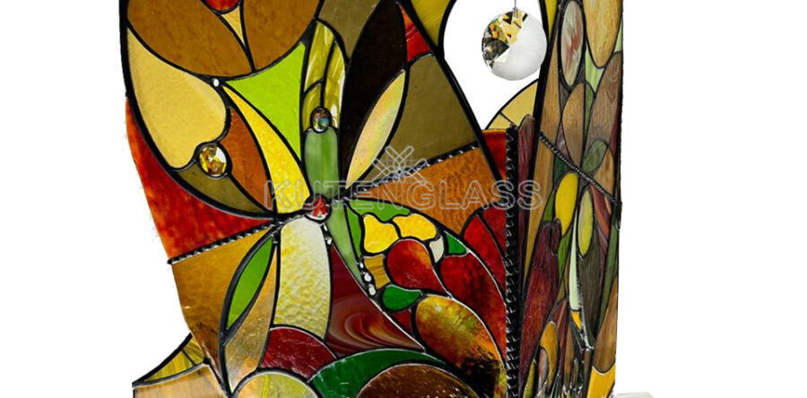 Stained glass sculpture YARYLO